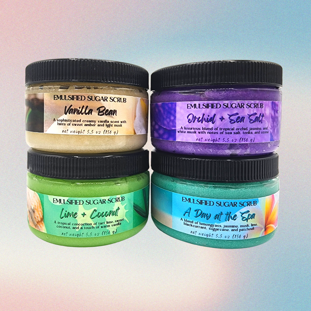 Emulsified Sugar Body Scrub | 4 oz Jar (Net Wt 5.5 oz)