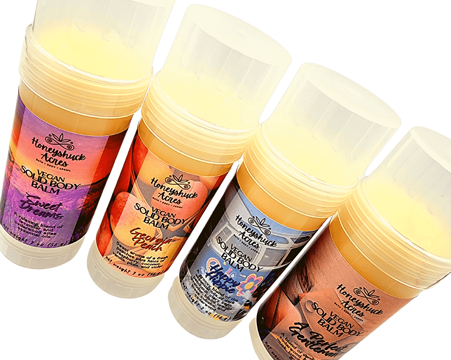 Body Balm Tube | Solid Lotion Bar Stick | Net Wt 2 ounces