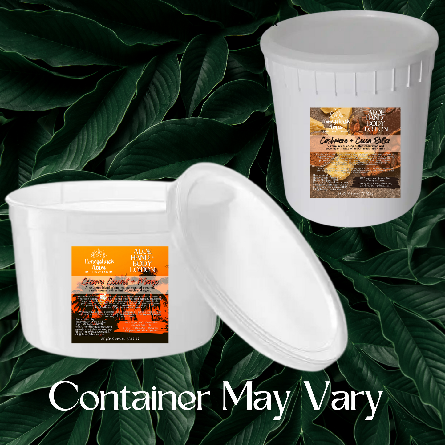 Aloe Hand + Body Lotion | Bulk Sizes | 1/2 or 1 Gallon (64/128 fl oz)