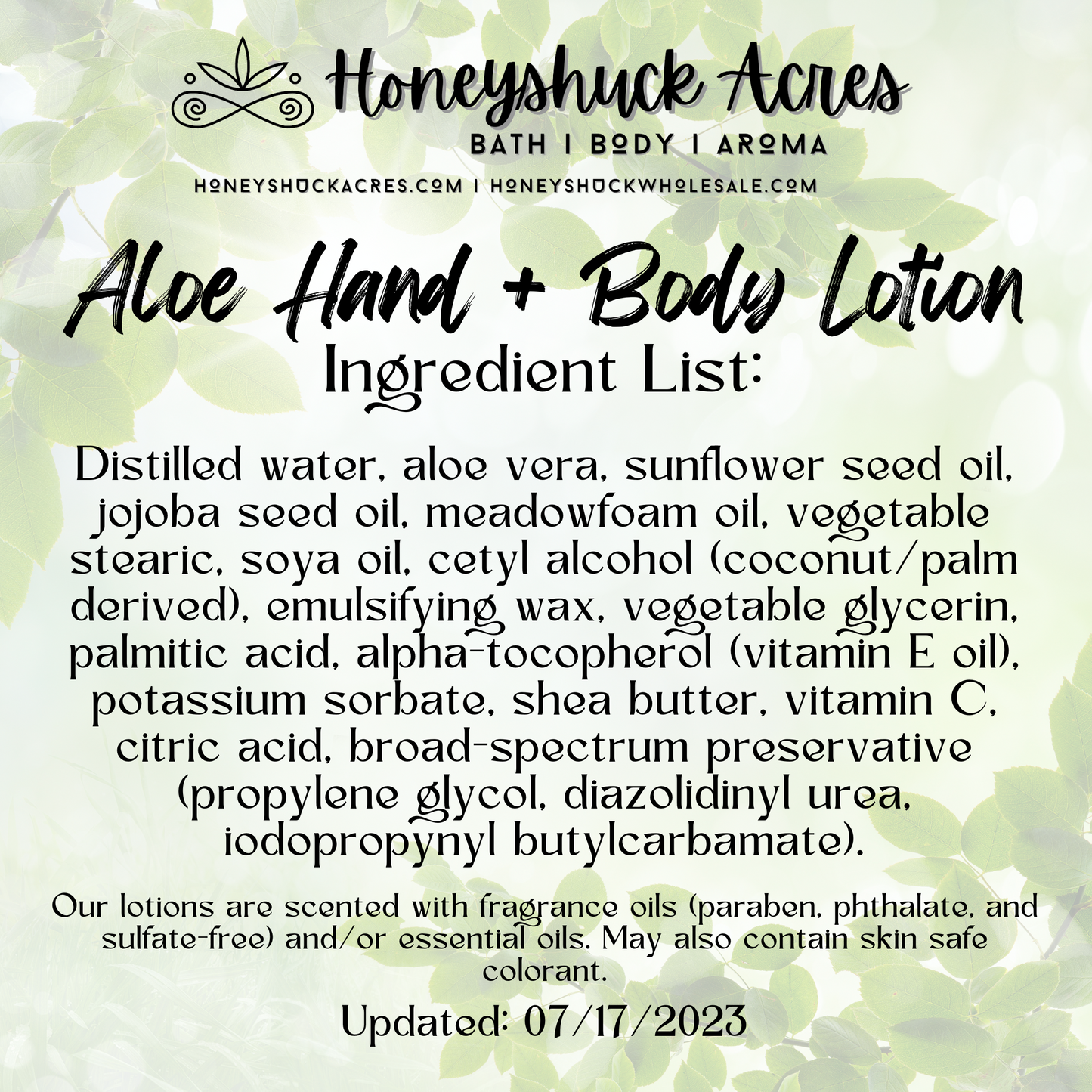 Aloe Hand + Body Lotion | 2 fluid ounces