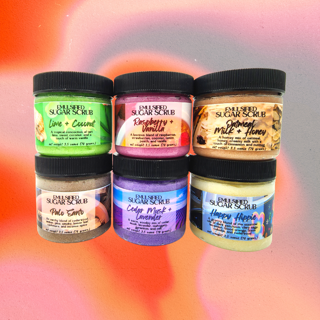 Emulsified Sugar Body Scrub | 2 oz Jar (Net Wt 2.5 oz)