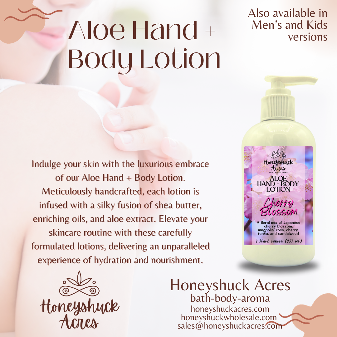 Aloe Hand + Body Lotion | Bulk Sizes | 1/2 or 1 Gallon (64/128 fl oz)