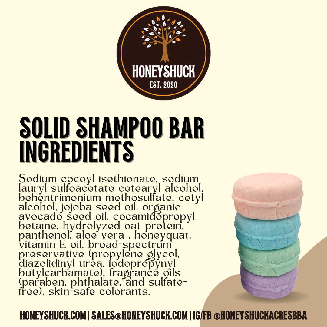 Solid Shampoo Bar | PREORDER | Net Wt 3 oz | Vegan