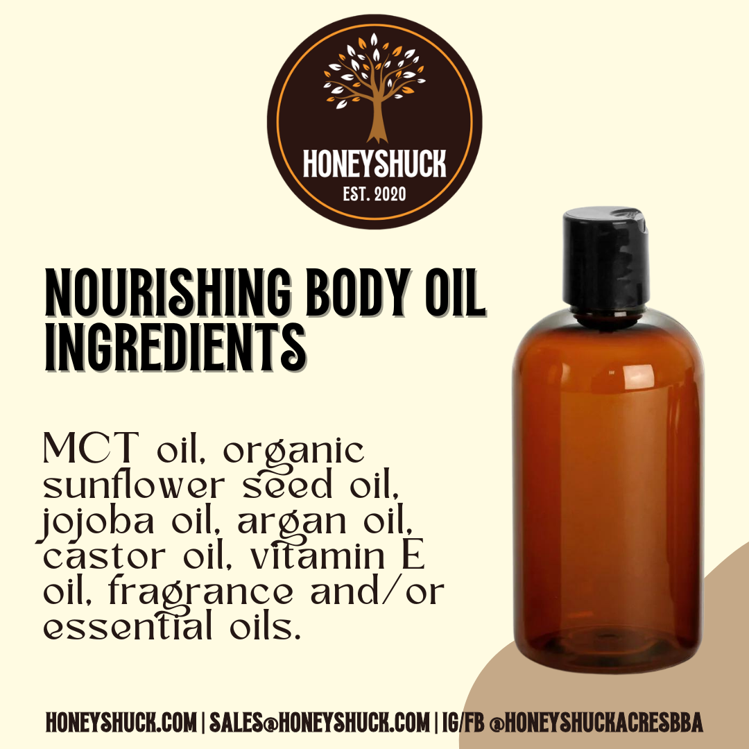 Body Oil | Unlabeled | Nourishing | 4 fl oz