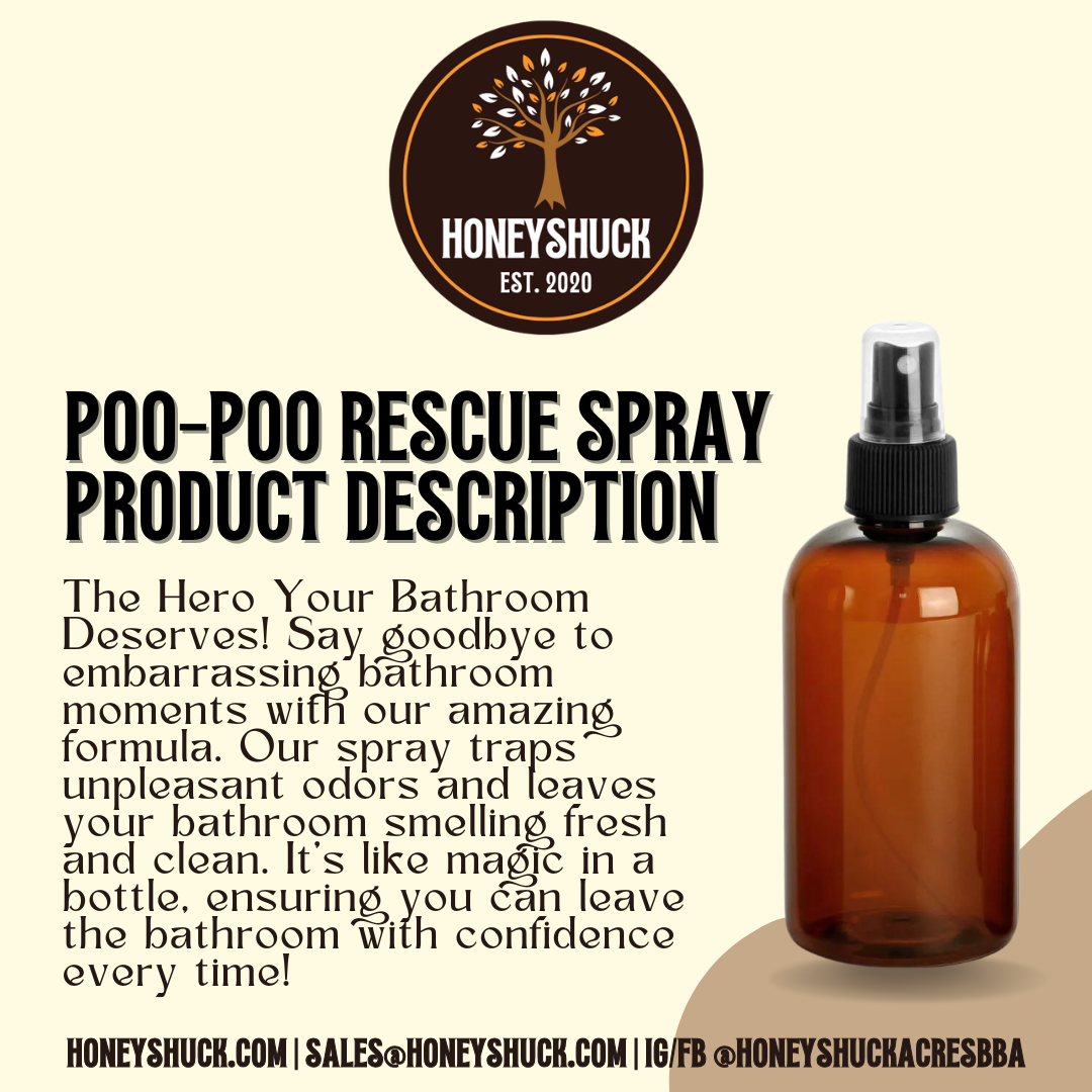 Poo-Poo Rescue Toilet Spray | Unlabeled | 4 fl oz