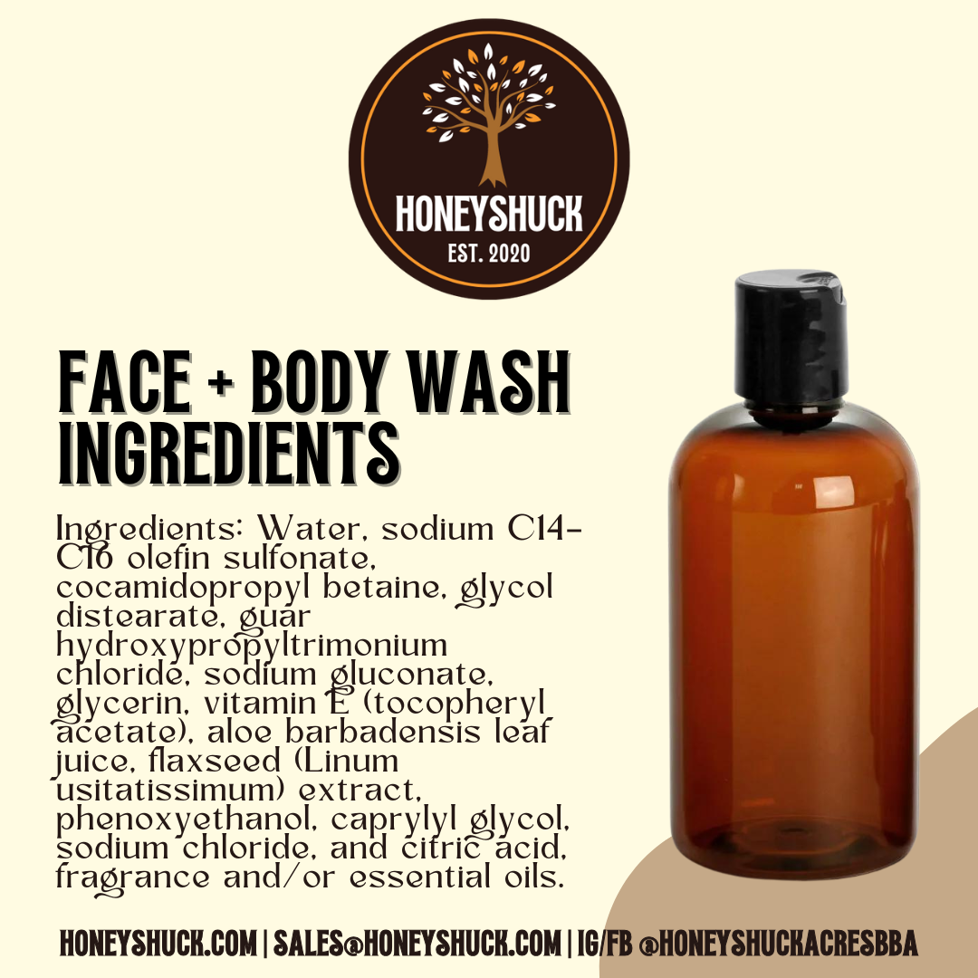 Face + Body Wash | Unlabeled | 4 fl oz