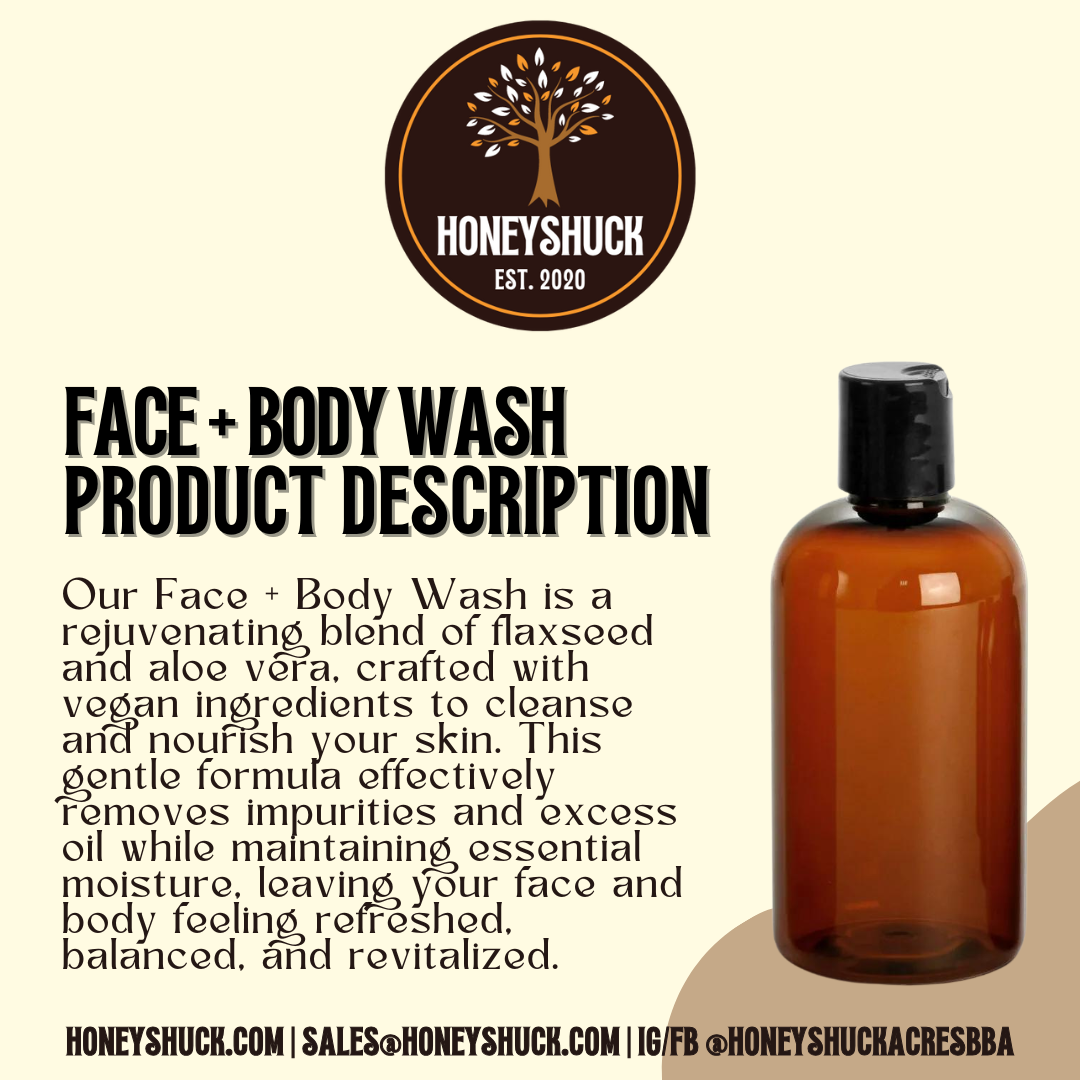 Face + Body Wash | Unlabeled | 8 fl oz
