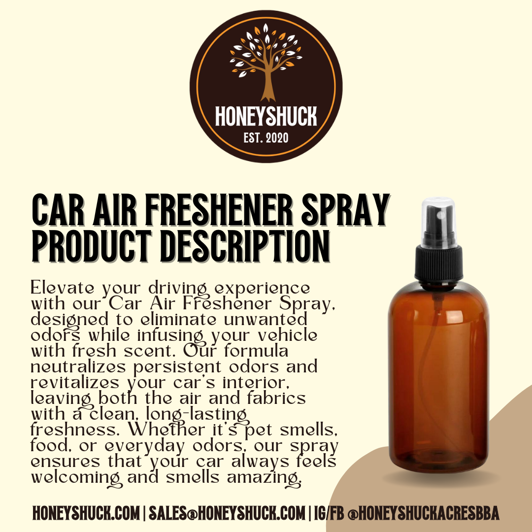 Car Air Freshener Spray | Unlabeled | 2 fl oz
