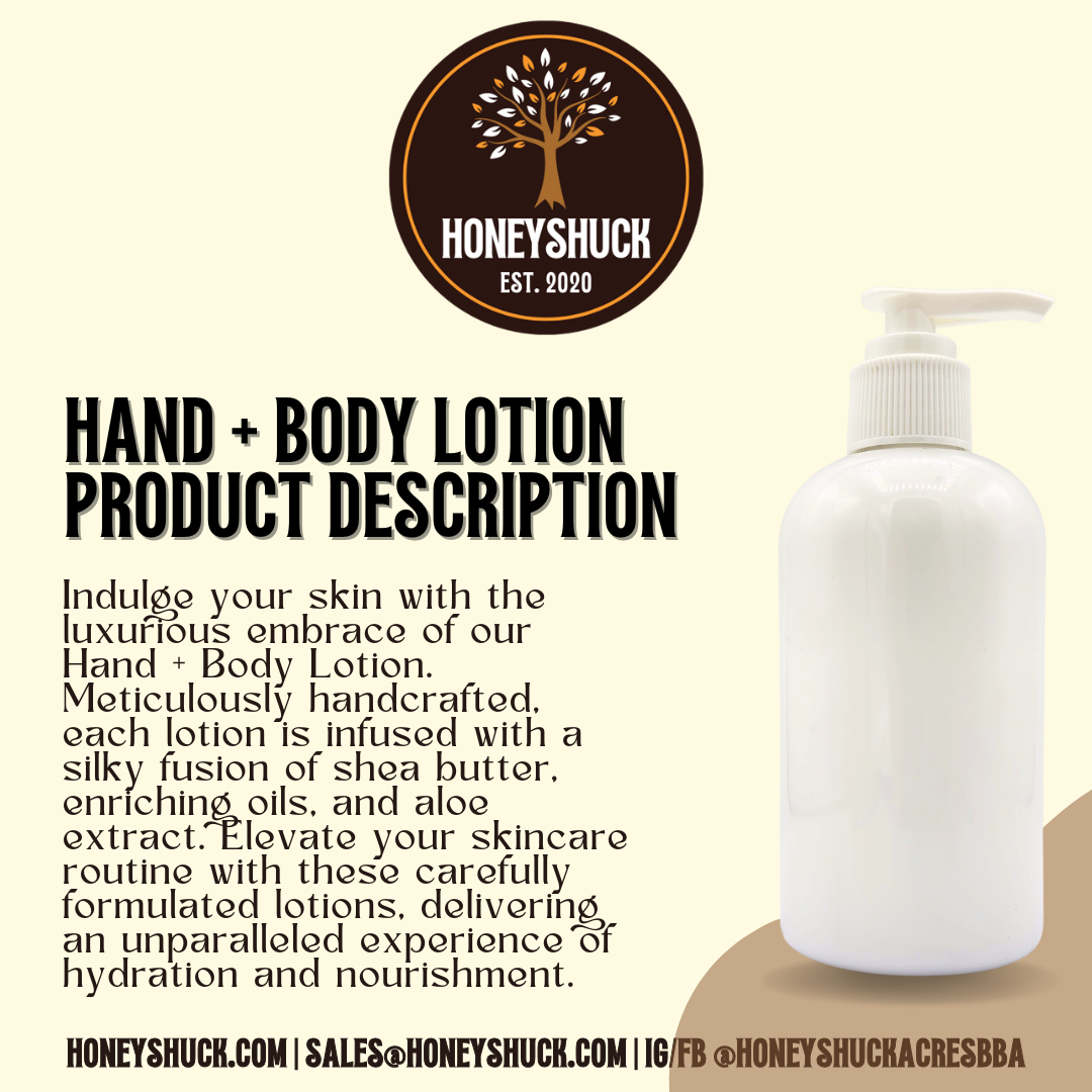 Hand + Body Lotion | Unlabeled | 8 fl oz