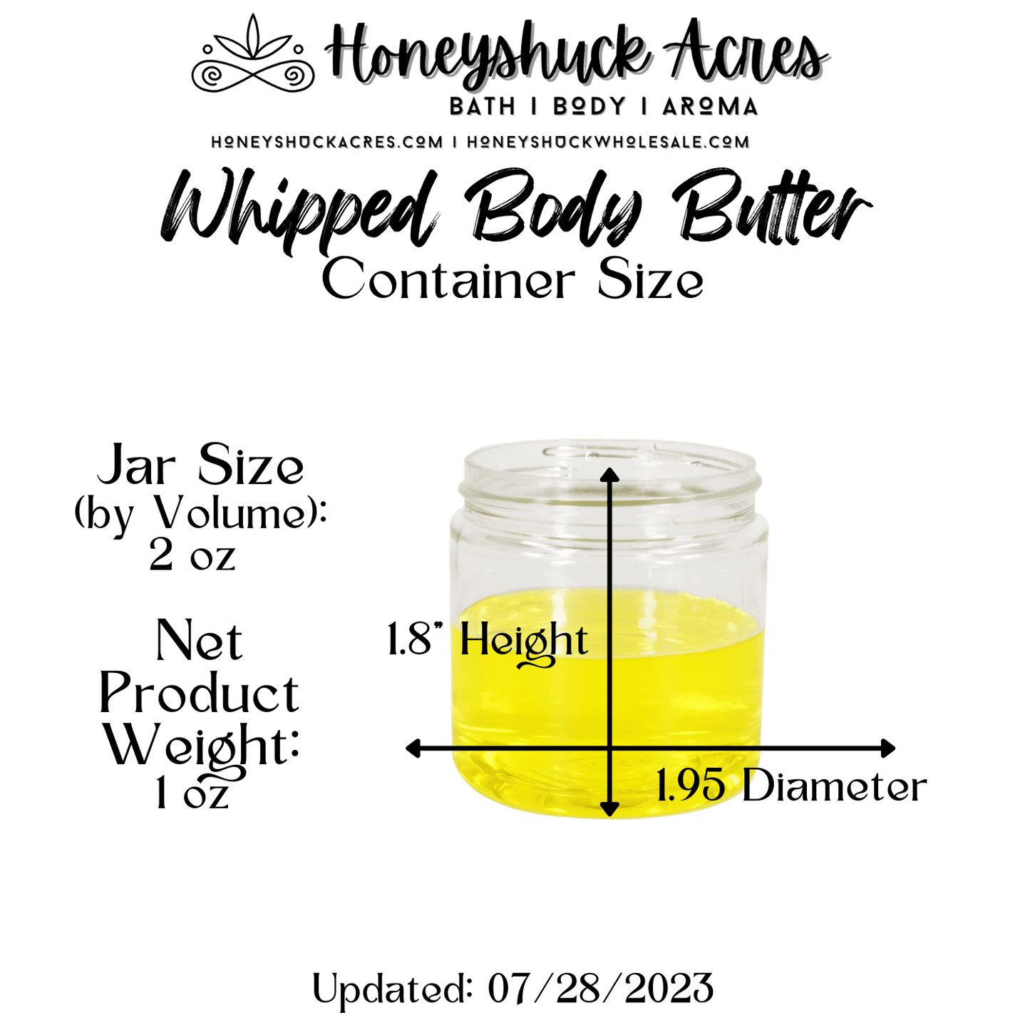 Whipped Body Butter | 2 oz Jar (Net Wt 1 oz)