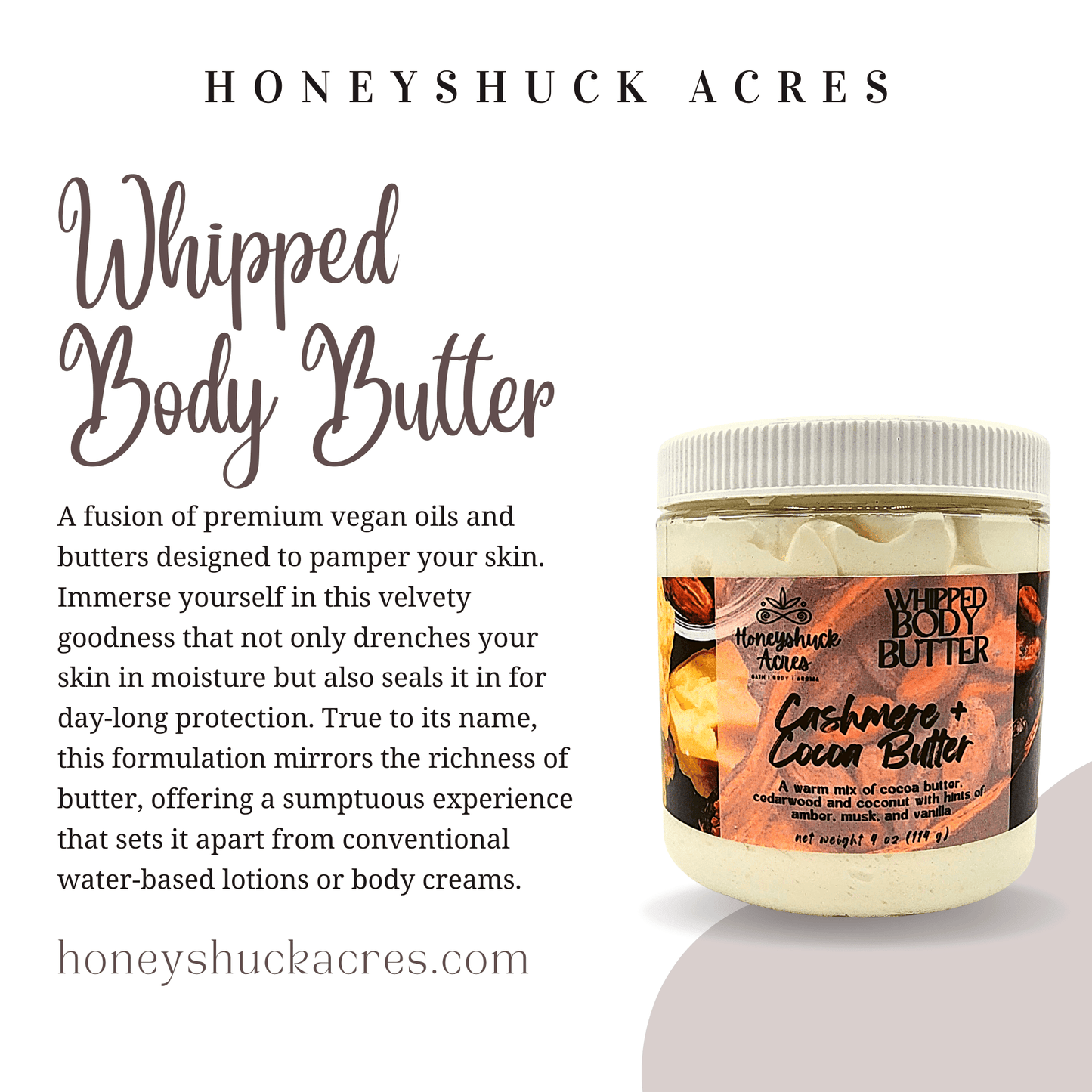 Whipped Body Butter | 1 Gallon Bulk Size (Net Wt 48 ounces)