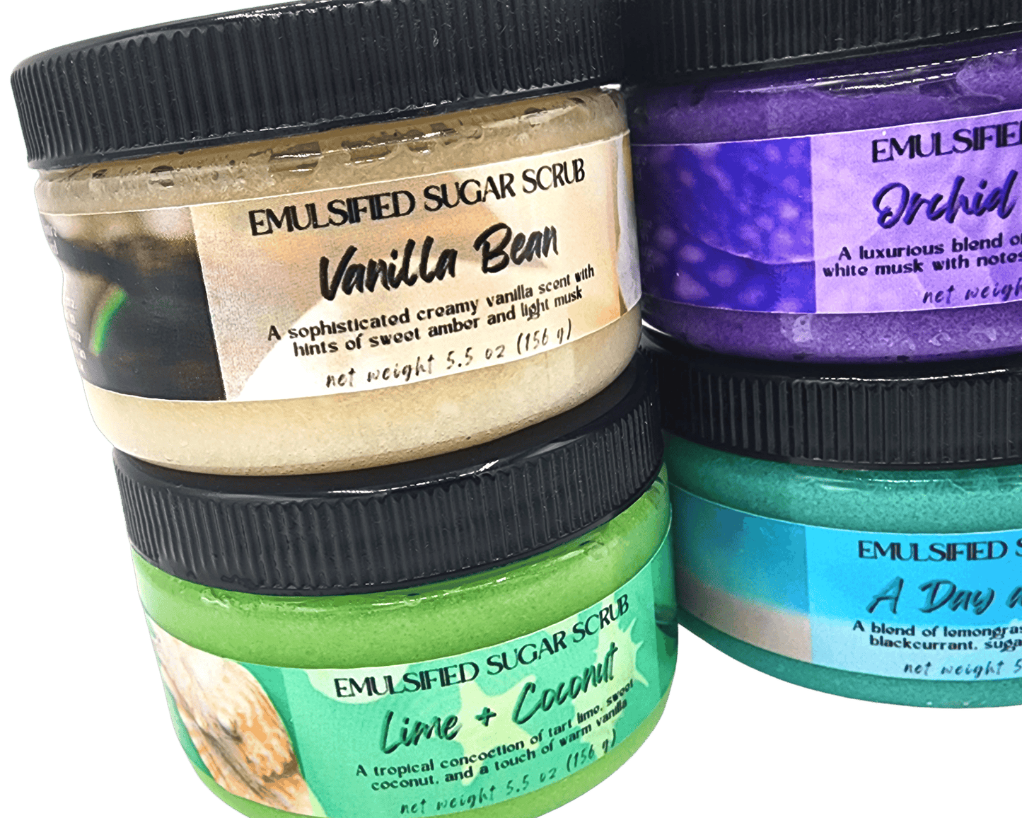 Emulsified Sugar Body Scrub | 4 oz Jar (Net Wt 5.5 oz)