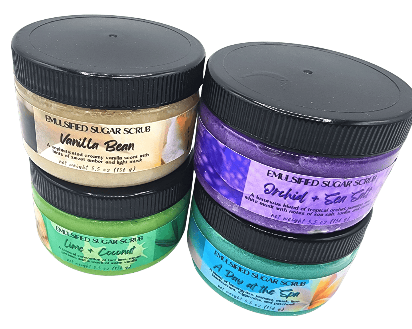 Emulsified Sugar Body Scrub | 4 oz Jar (Net Wt 5.5 oz)
