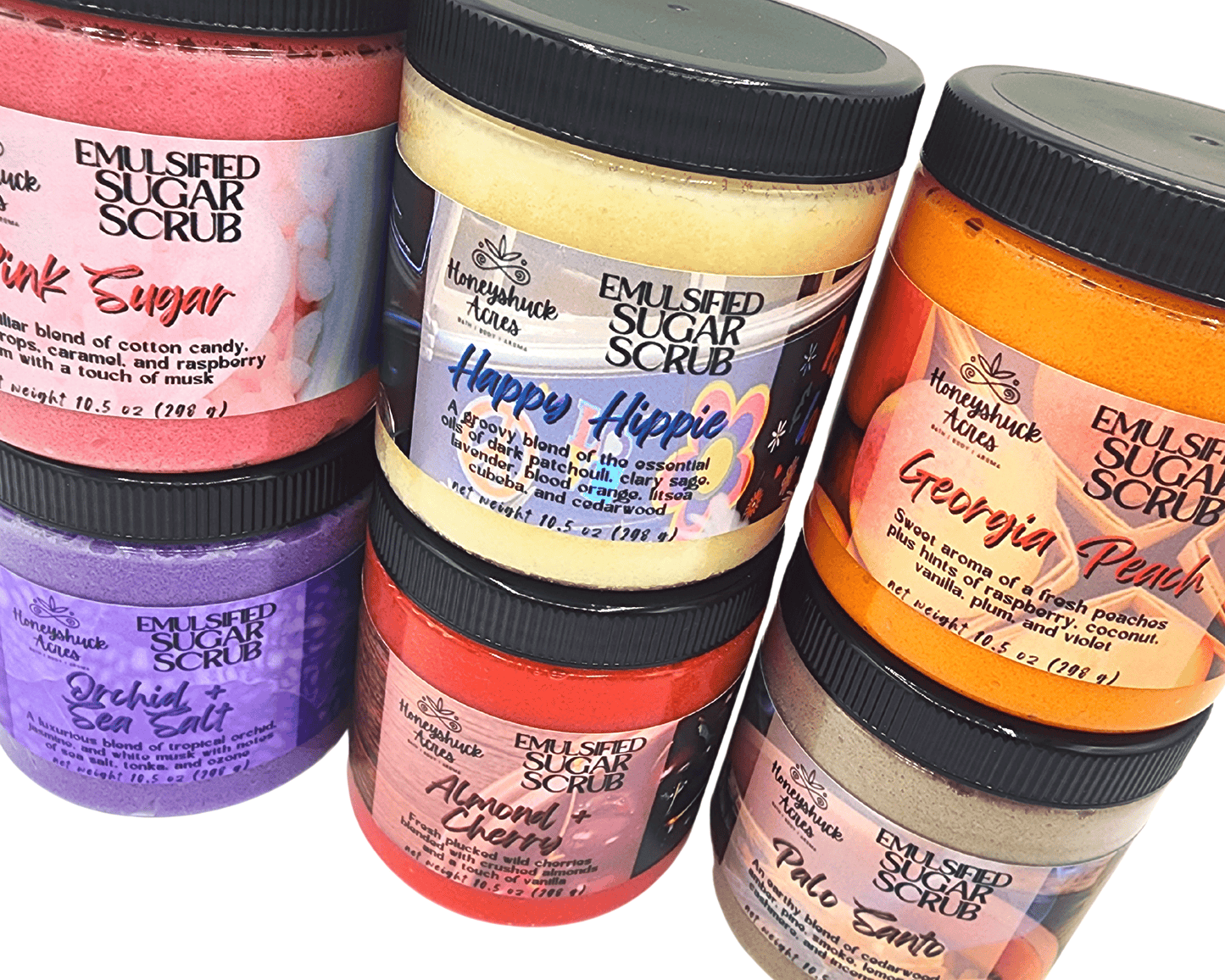 Emulsified Sugar Body Scrub | 8 oz Jar (Net Wt 10.5 oz)