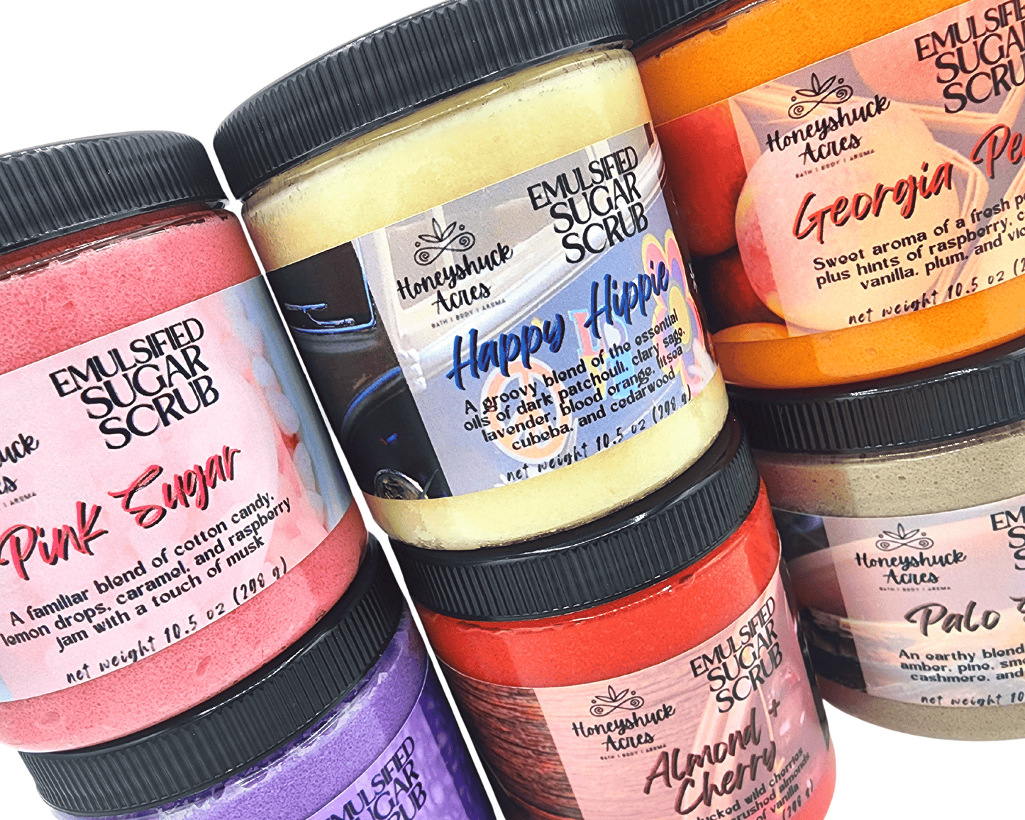 Emulsified Sugar Body Scrub | 8 oz Jar (Net Wt 10.5 oz)