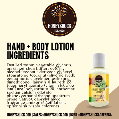 Hand + Body Lotion | 2 fl oz | Choice of Scent