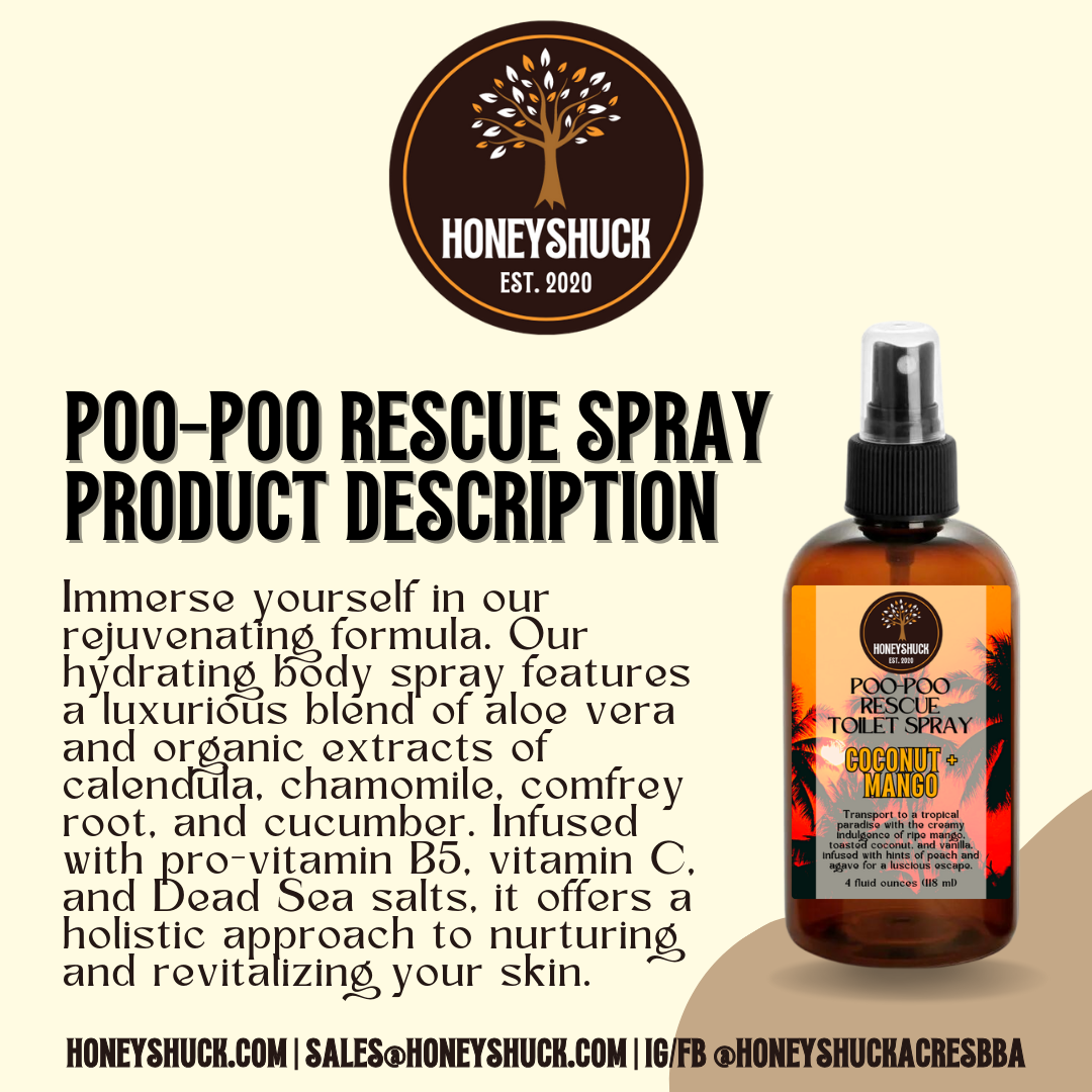 Poo-Poo Rescue Toilet Spray | 4 fl oz | Choice of Scent