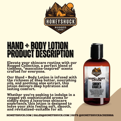 Rugged Hand + Body Lotion | 4 fl oz