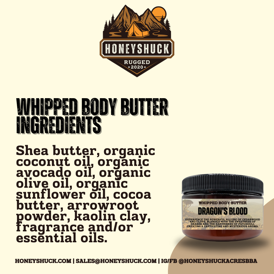 Rugged Whipped Body Butter | 4 oz Jar | Net Wt 2 oz