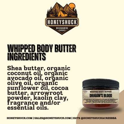 Rugged Whipped Body Butter | 4 oz Jar | Net Wt 2 oz