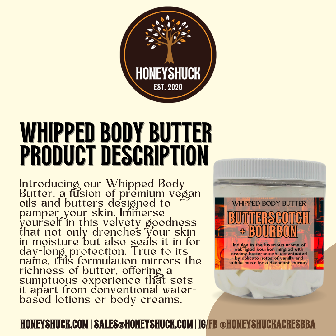 [BULK] Whipped Body Butter | 1/2 Gallon | Premium Recipe | Net Wt 24 oz