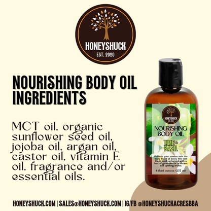 Body Oil | Nourishing | 8 fl oz | Choice of Scent