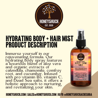 [BULK] Body + Hair Mist | Hydrating Spray | 1/2 Gallon | 64 fl oz