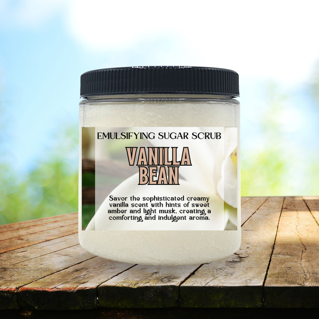 Sugar Body Scrub | 8 oz Jar | Choice of Scent | Net Wt 10 oz