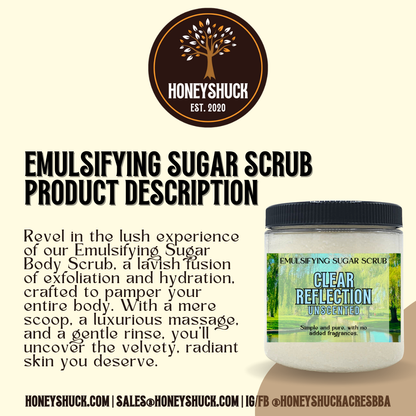 Sugar Body Scrub | 8 oz Jar | Choice of Scent | Net Wt 10 oz