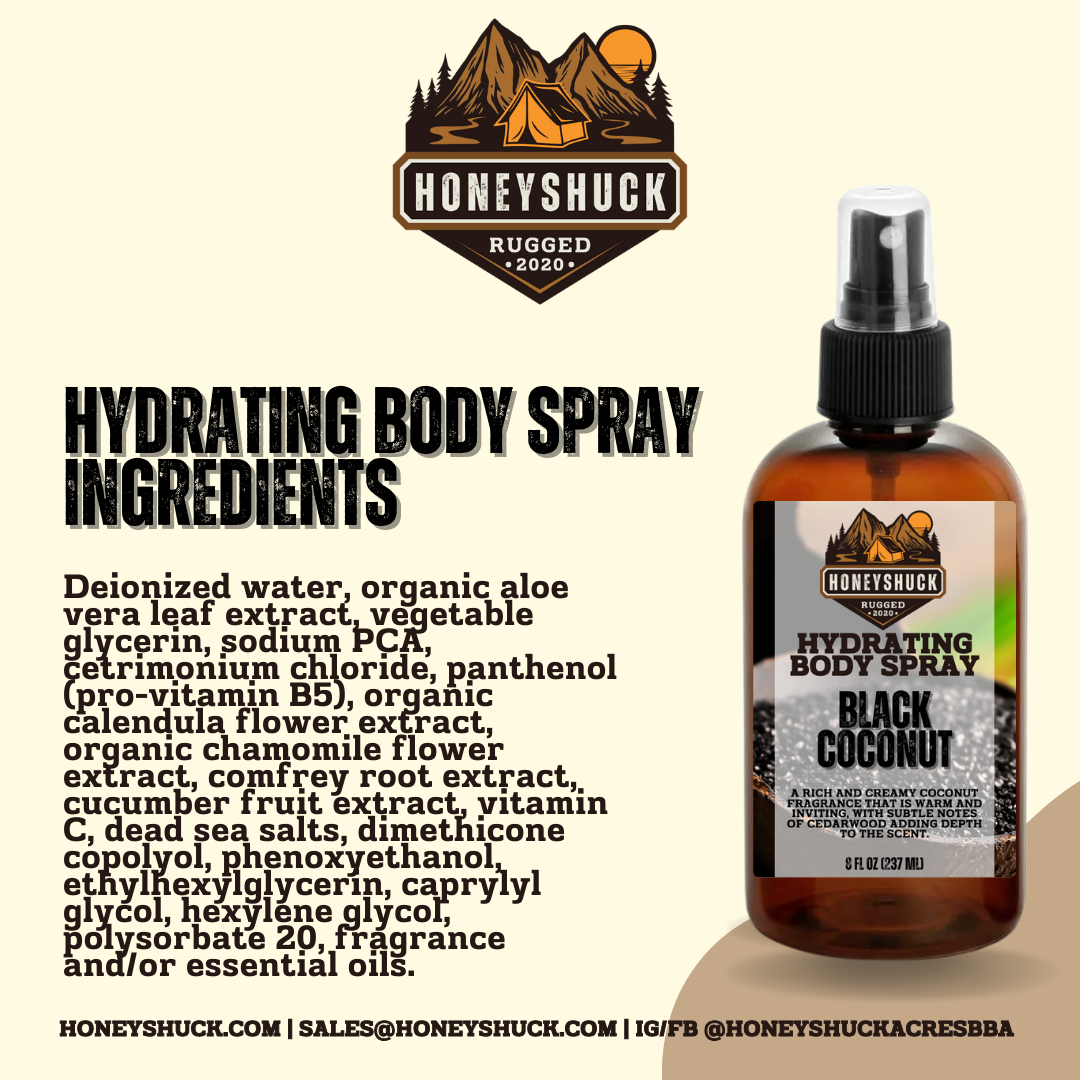 Rugged Body Spray | Hydrating | 8 fl oz