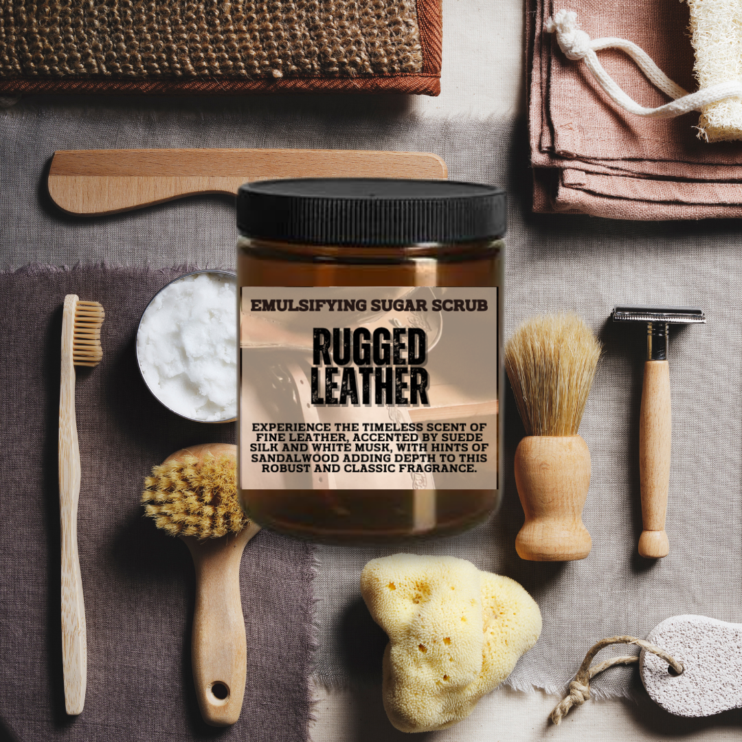 Rugged Sugar Body Scrub | 8 oz Jar | Net Wt 10 oz