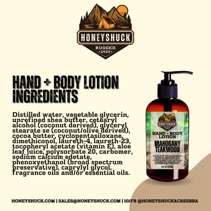 Rugged Hand + Body Lotion | 8 fl oz