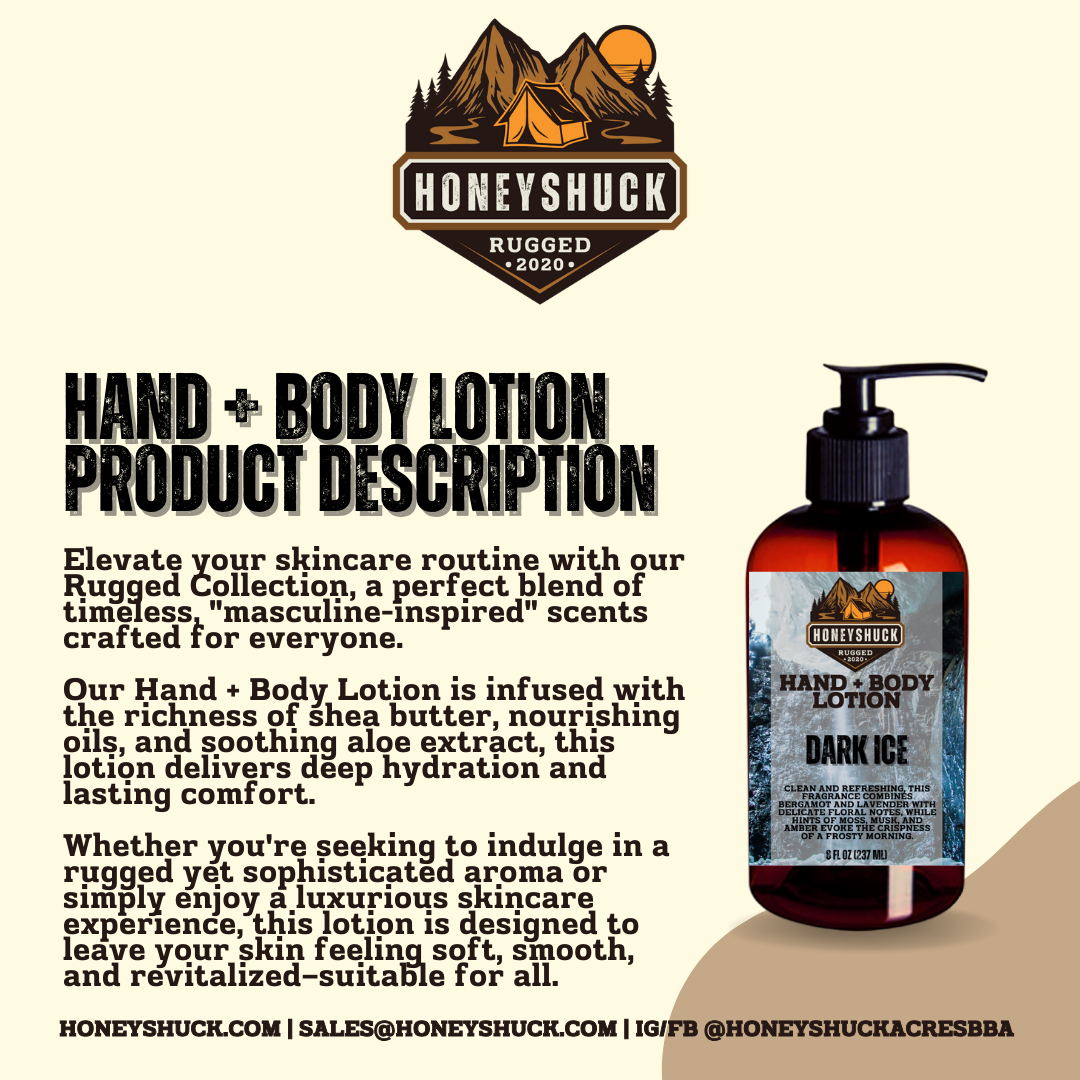 Rugged Hand + Body Lotion | 8 fl oz