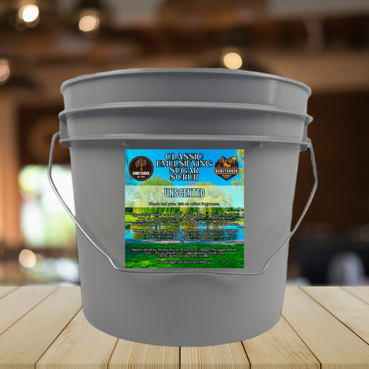[BULK] Sugar Body Scrub | Emulsified | 1 Gallon | Classic Recipe | Net Wt 120 oz