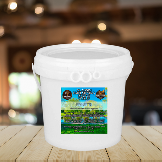 [BULK] Sugar Body Scrub | Emulsified | 1/2 Gallon | Classic Recipe | Net Wt 60 oz
