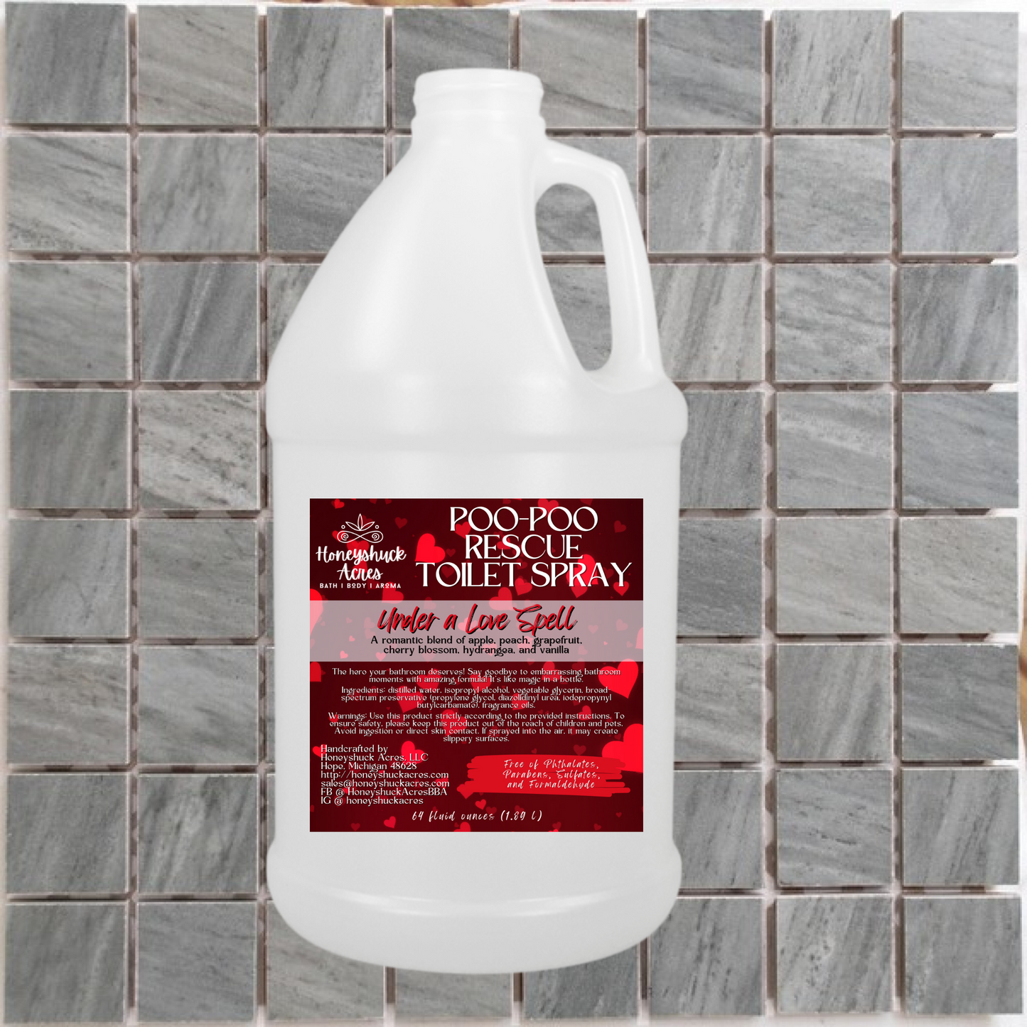 BULK Poo-Poo Rescue Toilet Spray | 1/2 or 1 Gallon | Bowl + Air Freshener
