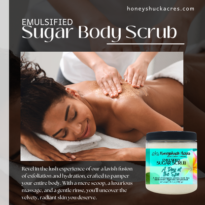 BULK Sugar Body Scrub | Emulsified | 1/2 or 1 Gallon