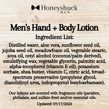 Men's Hand + Body Lotion | 2 fluid ounces