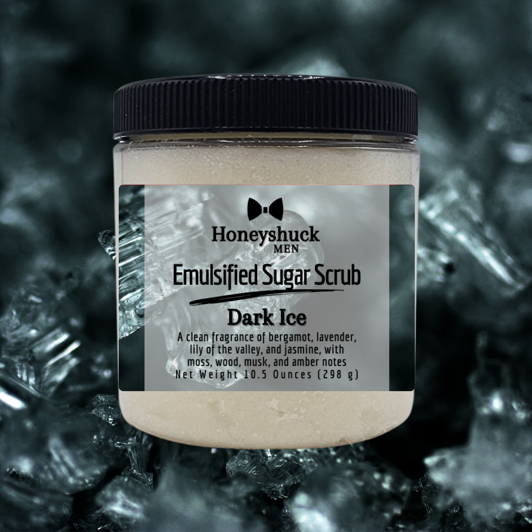 Men's Sugar Body Scrub | Emulsified | Choice of Size + Scent