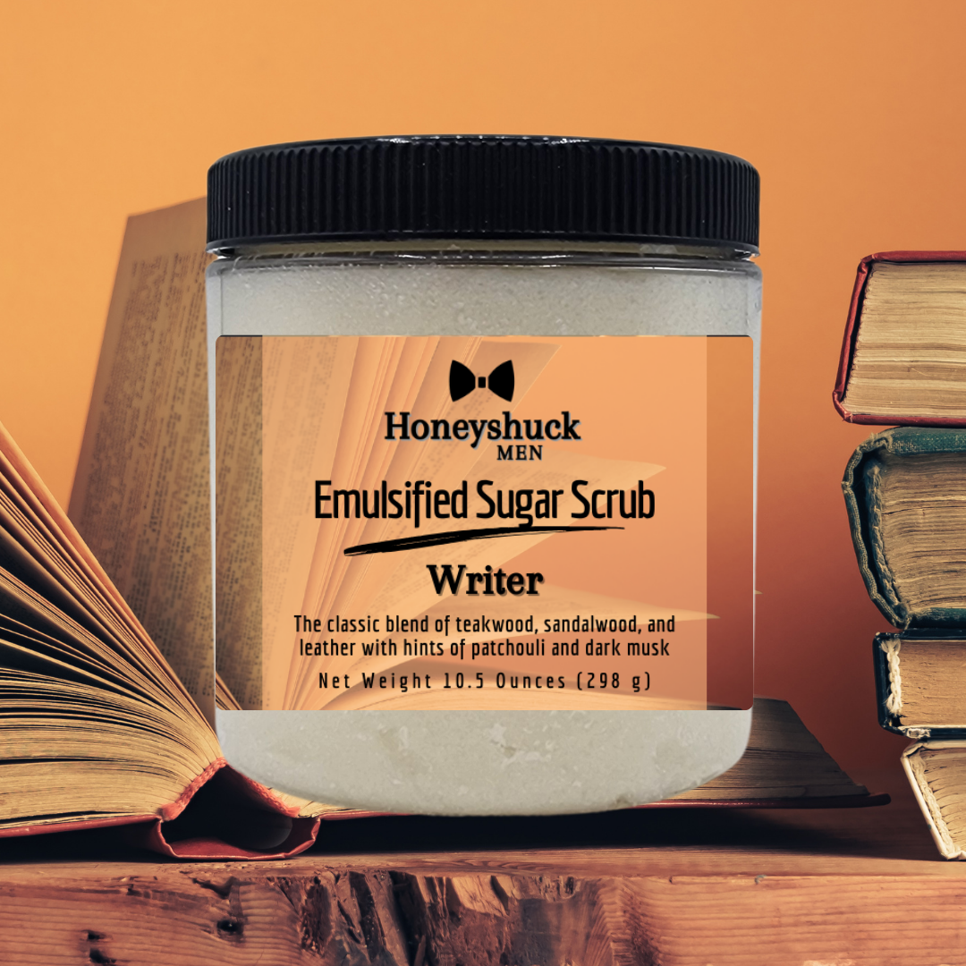 Men's Sugar Body Scrub | Emulsified | Choice of Size + Scent