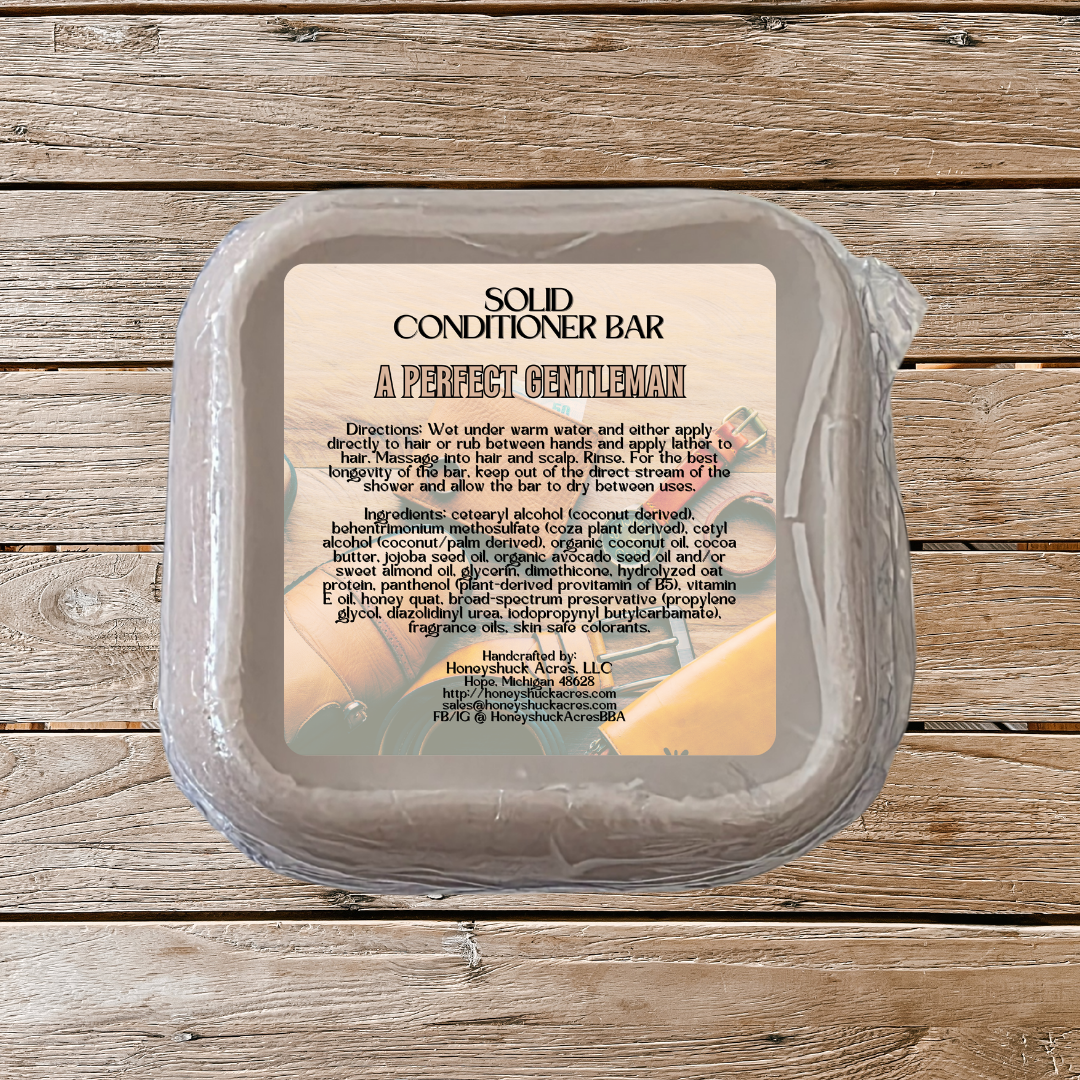 Solid Conditioner Bar | PREORDER | Net Wt 2.25 oz | Vegan