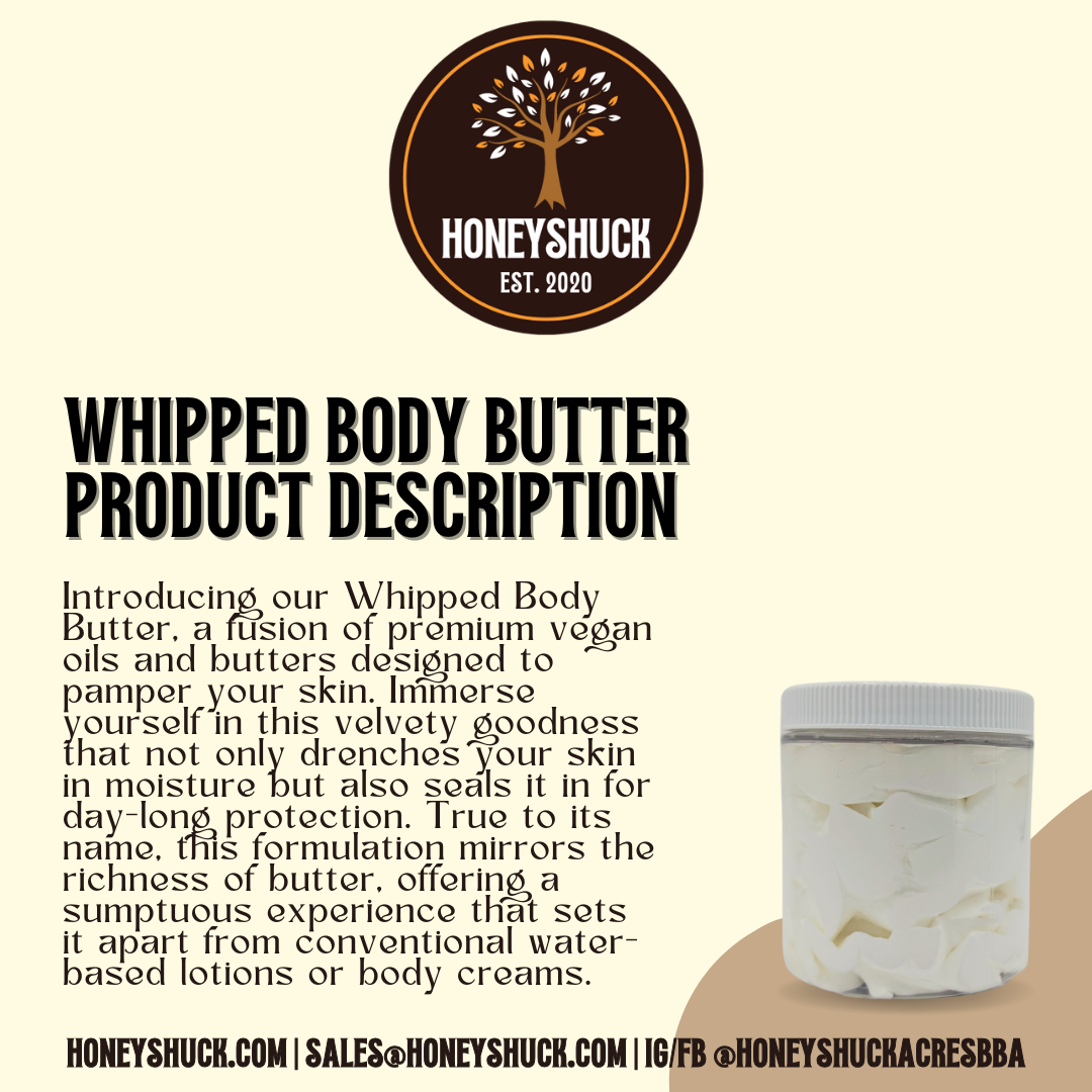 Whipped Body Butter | Unlabeled | 2 oz Jar
