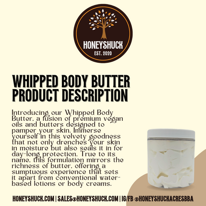 Whipped Body Butter | Unlabeled | 2 oz Jar