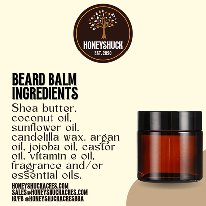 Beard Balm | Unlabeled | Net Wt 2 oz