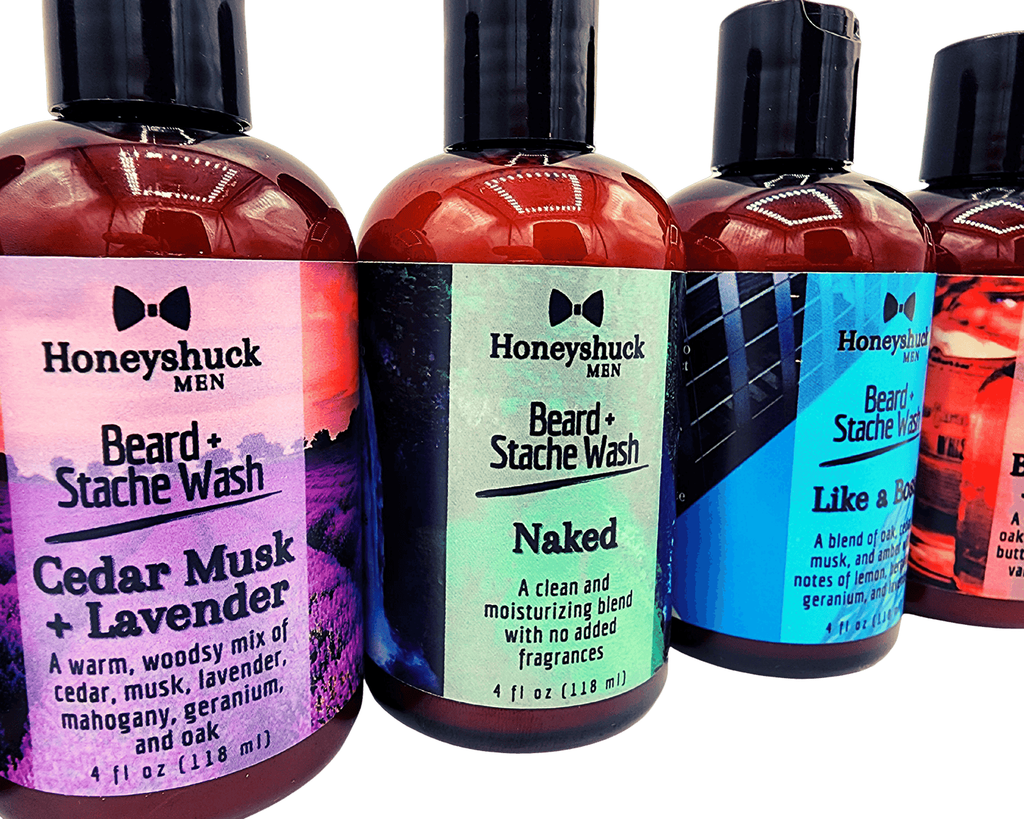 Men's Beard + Stache Wash | 4 fluid ounces